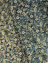 Imperial Collection: Honoka - Leafy Floral Teal Metallic Yardage