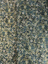 Imperial Collection: Honoka - Leafy Floral Teal Metallic Yardage