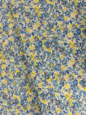 Sevenberry Petite Nostalgia Lawn - Blue Yardage