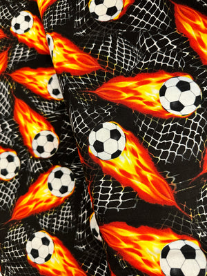 Goal! - Flaming Soccer Balls Yardage