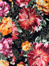 Felicity - Large Metallic Peonies on Black Yardage