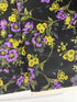 Midnight Garden - Large Floral Violet Yardage