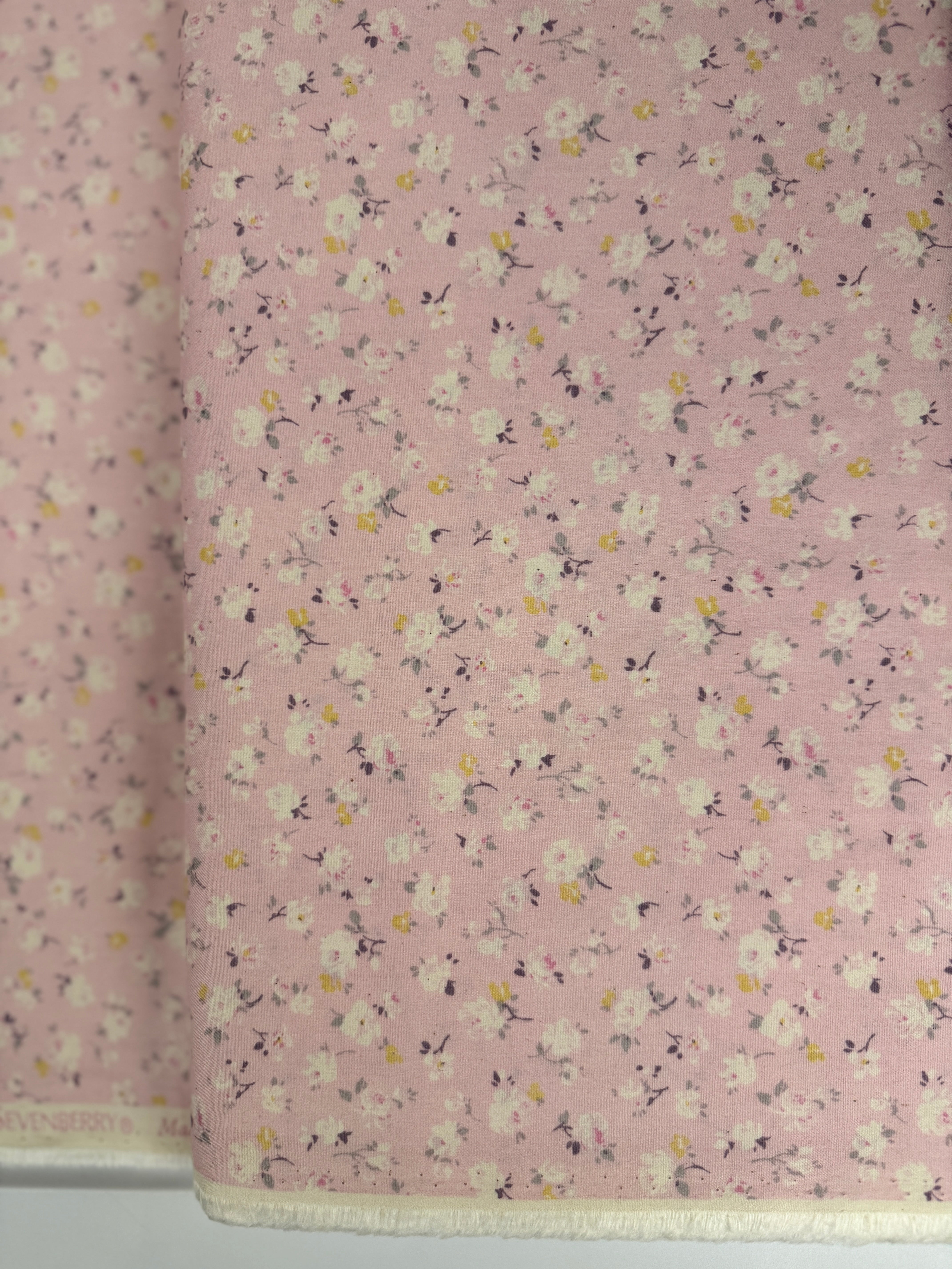 Petit Sophila - Florals Milky Pink Yardage