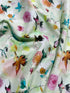 Bloom Bloom Butterfly - Hummingbird Flight Seafoam Yardage