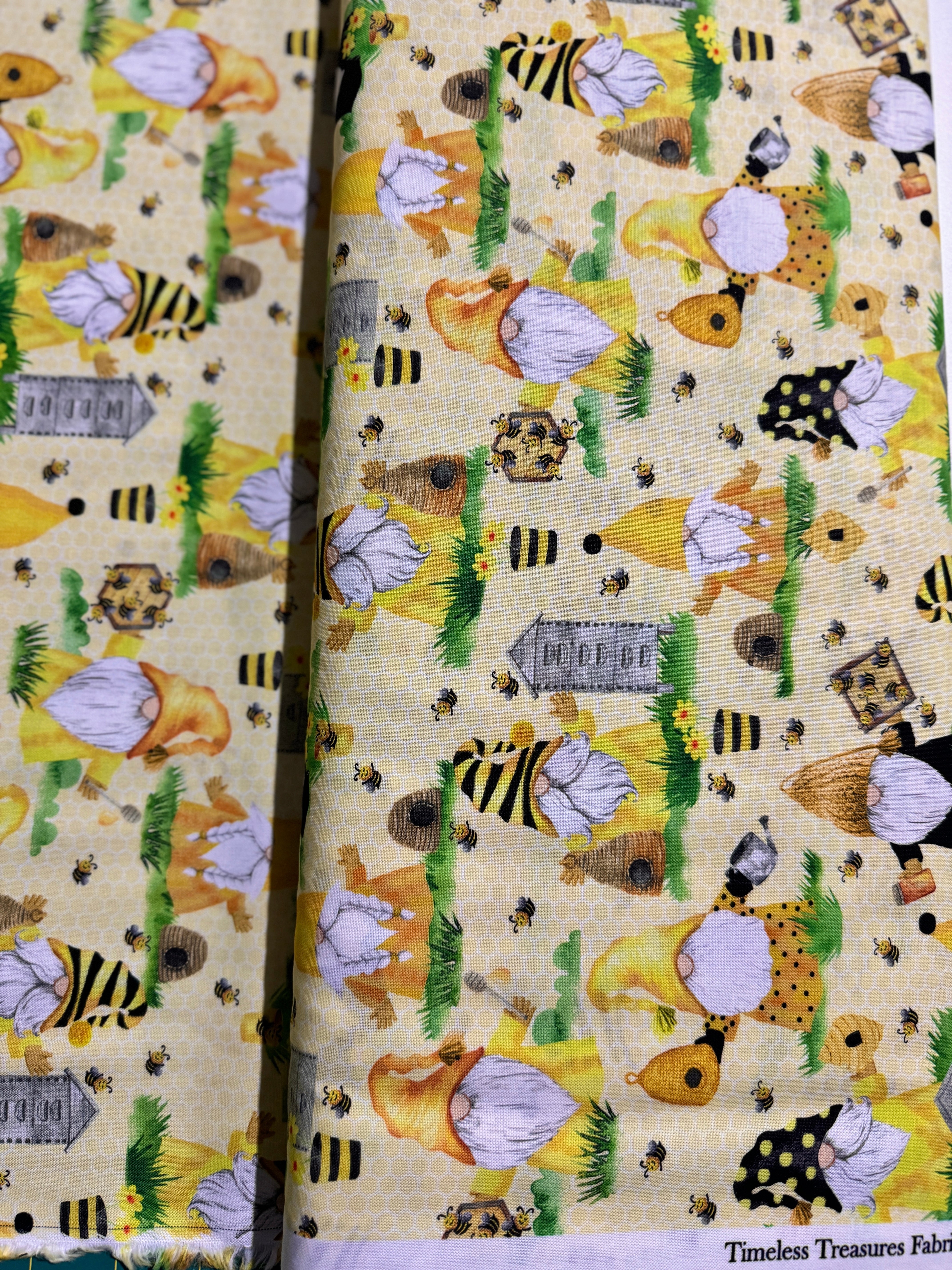 Home is Where My Honey is - Beekeeper Gnomes Yardage