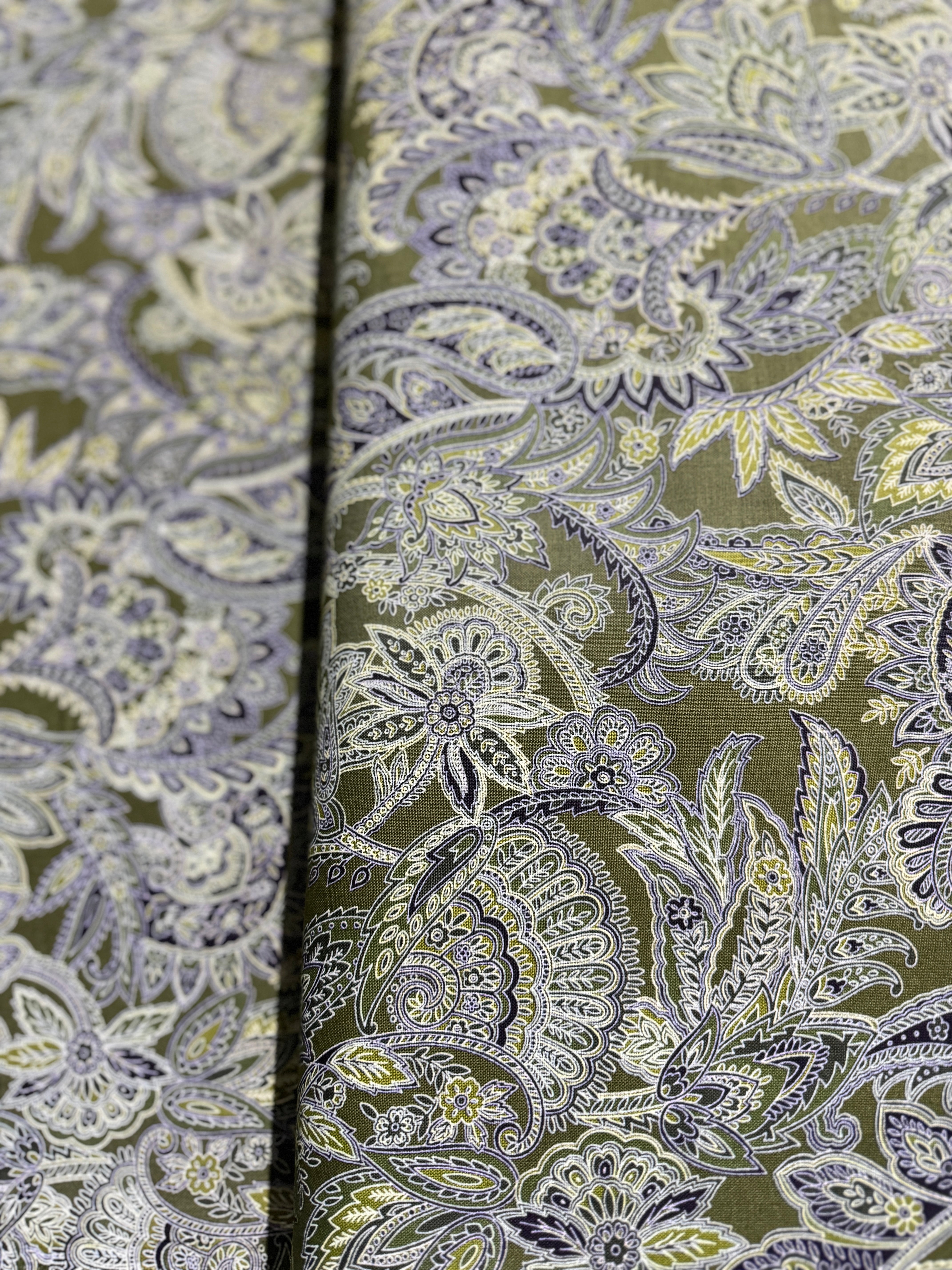 Maison - Paisley Khaki Yardage