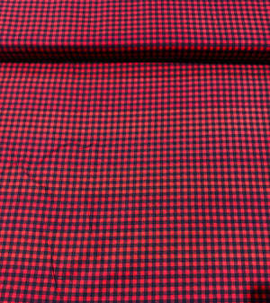 Check Plaid Red Yardage