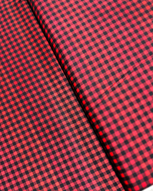 Check Plaid Red Yardage