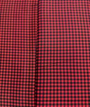 Check Plaid Red Yardage