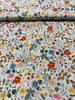 Strawberry Fields - Floral Ivory Rayon - Remnant