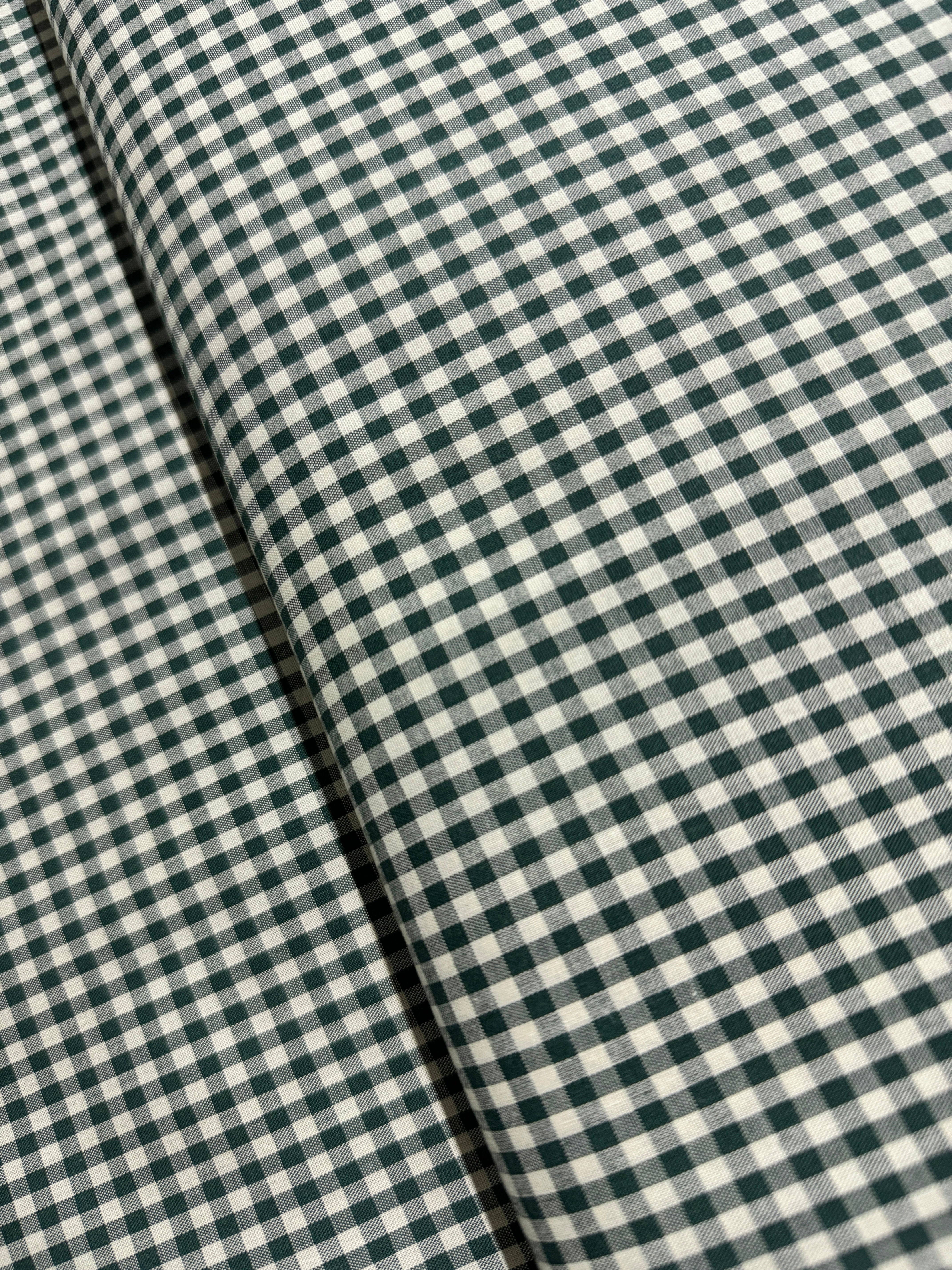 Crawford Gingham - Yarn Dyed 1/8 Inch Gingham Forest Yardage