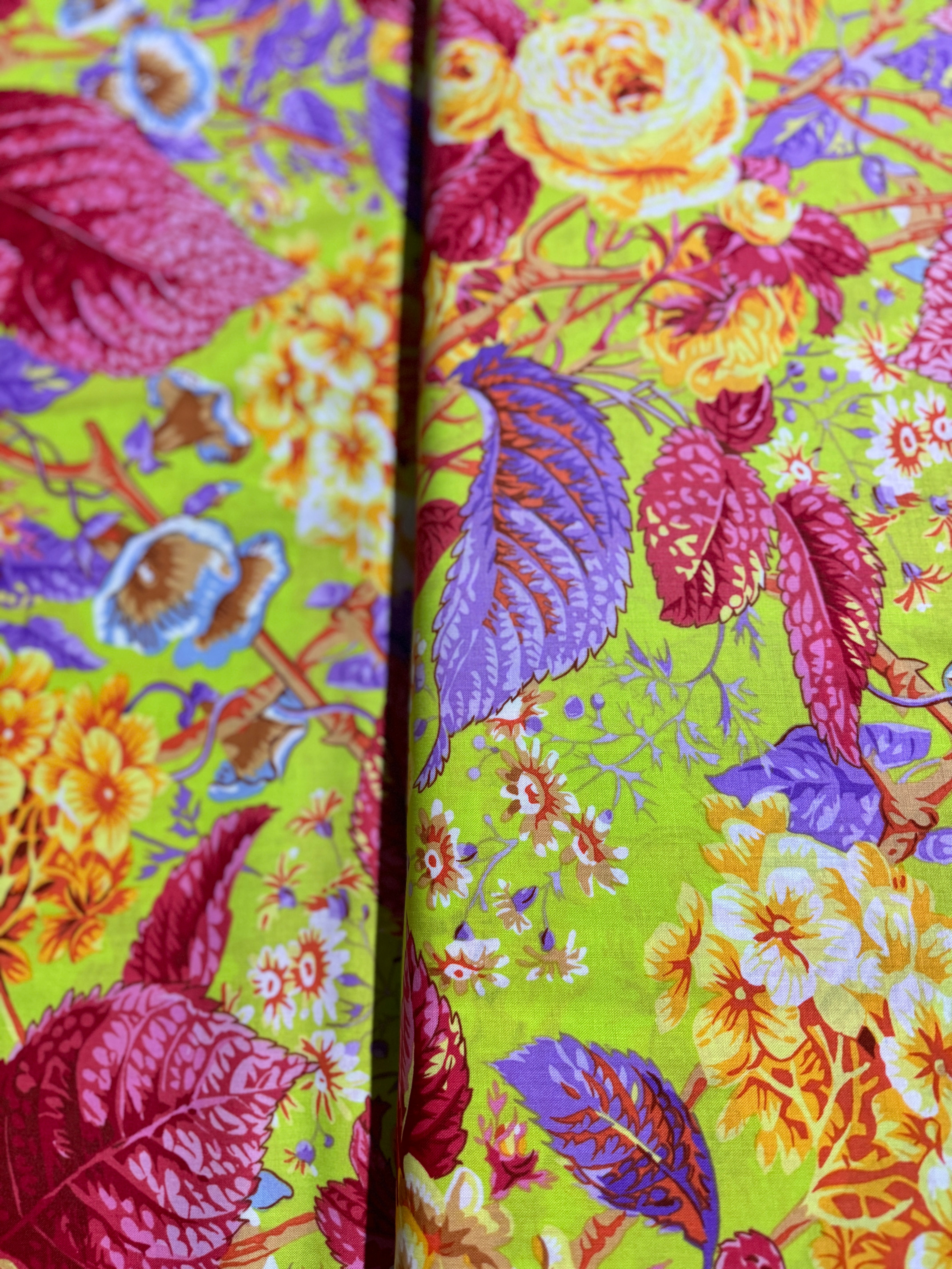 Kaffe Fassett Collective - Rose and Hydrangea Citrus Yardage