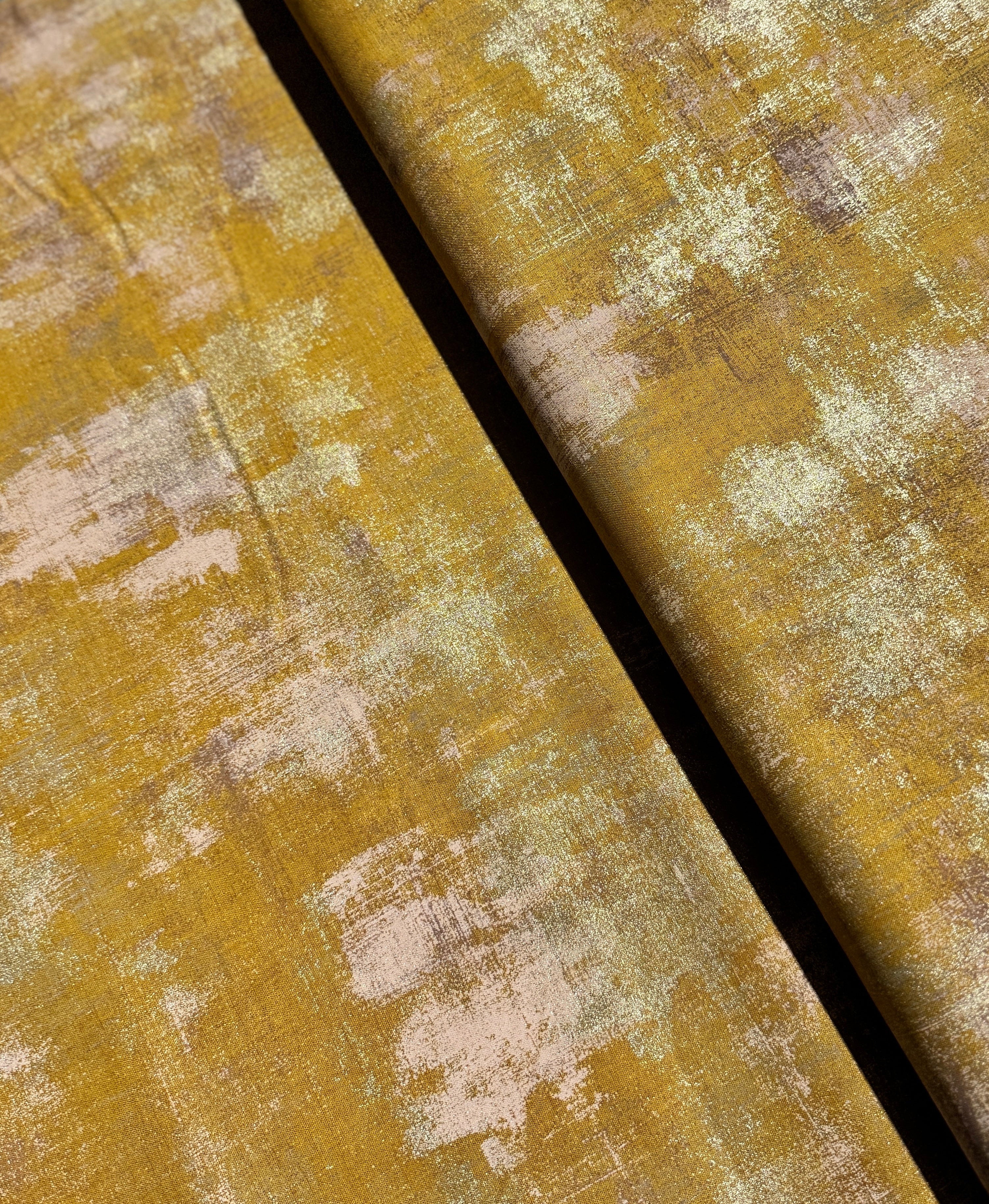 Grunge Metallic - Grunge Harvest Gold Yardage