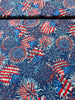 Red, White & True - Firework Celebration Blue Yardage