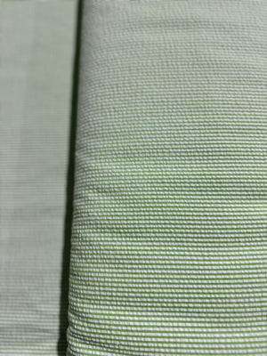 Seersucker Stripe Lime - Cotton & Polyester Blend Yardage - 56" Width