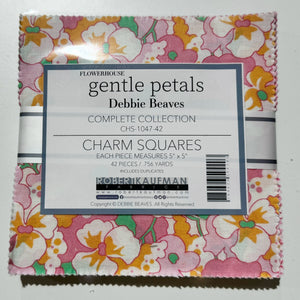 Flowerhouse - Gentle Petals Charm Squares