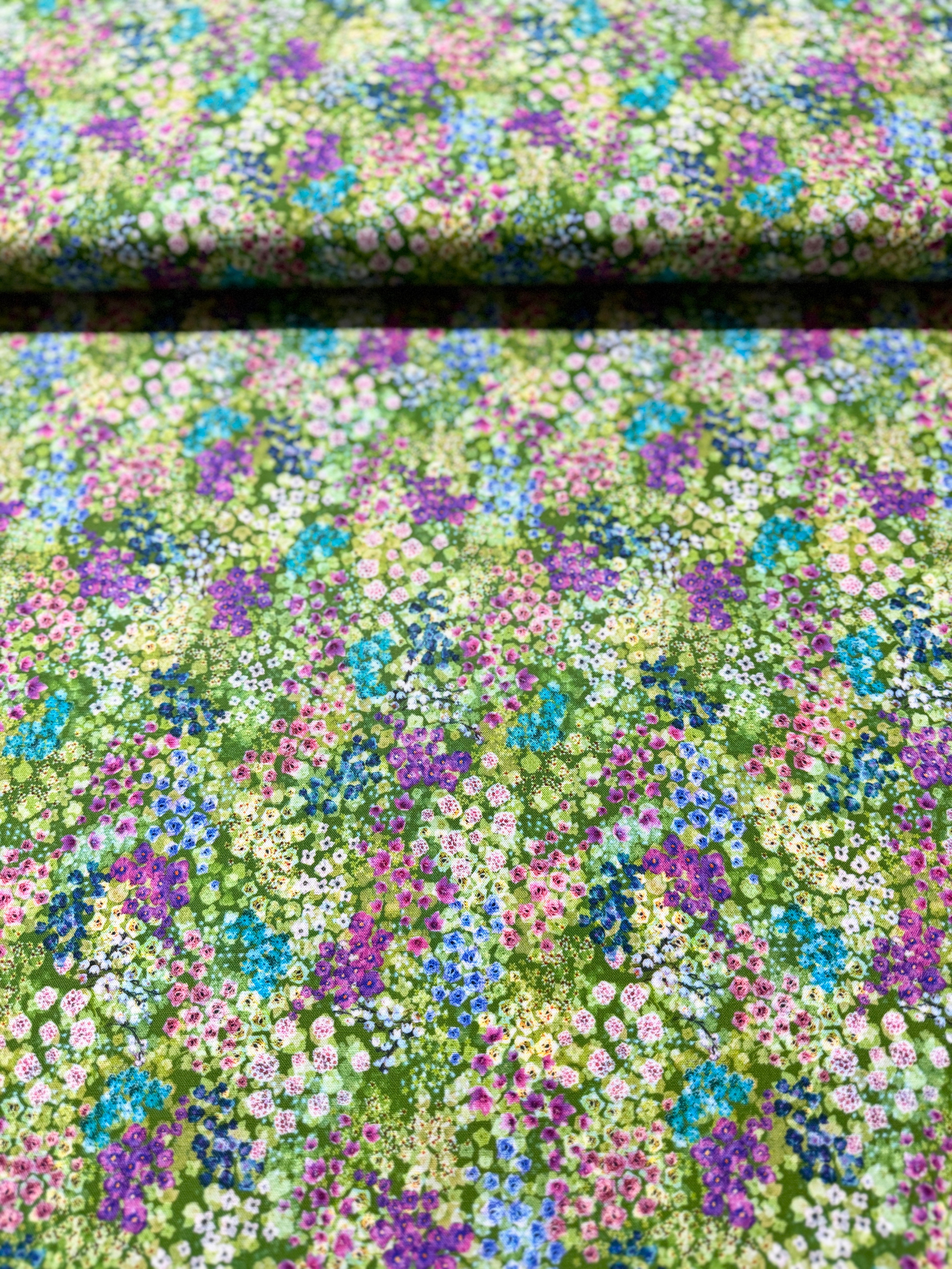 Wildwood Way - Enchanted Meadow Moss Yardage