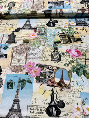 Belle Fleur - Paris Collage Yardage