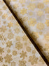 Holiday Flourish-Snow flower - Snowflakes Cream Metallic Yardage