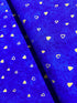 Gustav Klimt - Gold Metallic Triangles on Cobalt Yardage