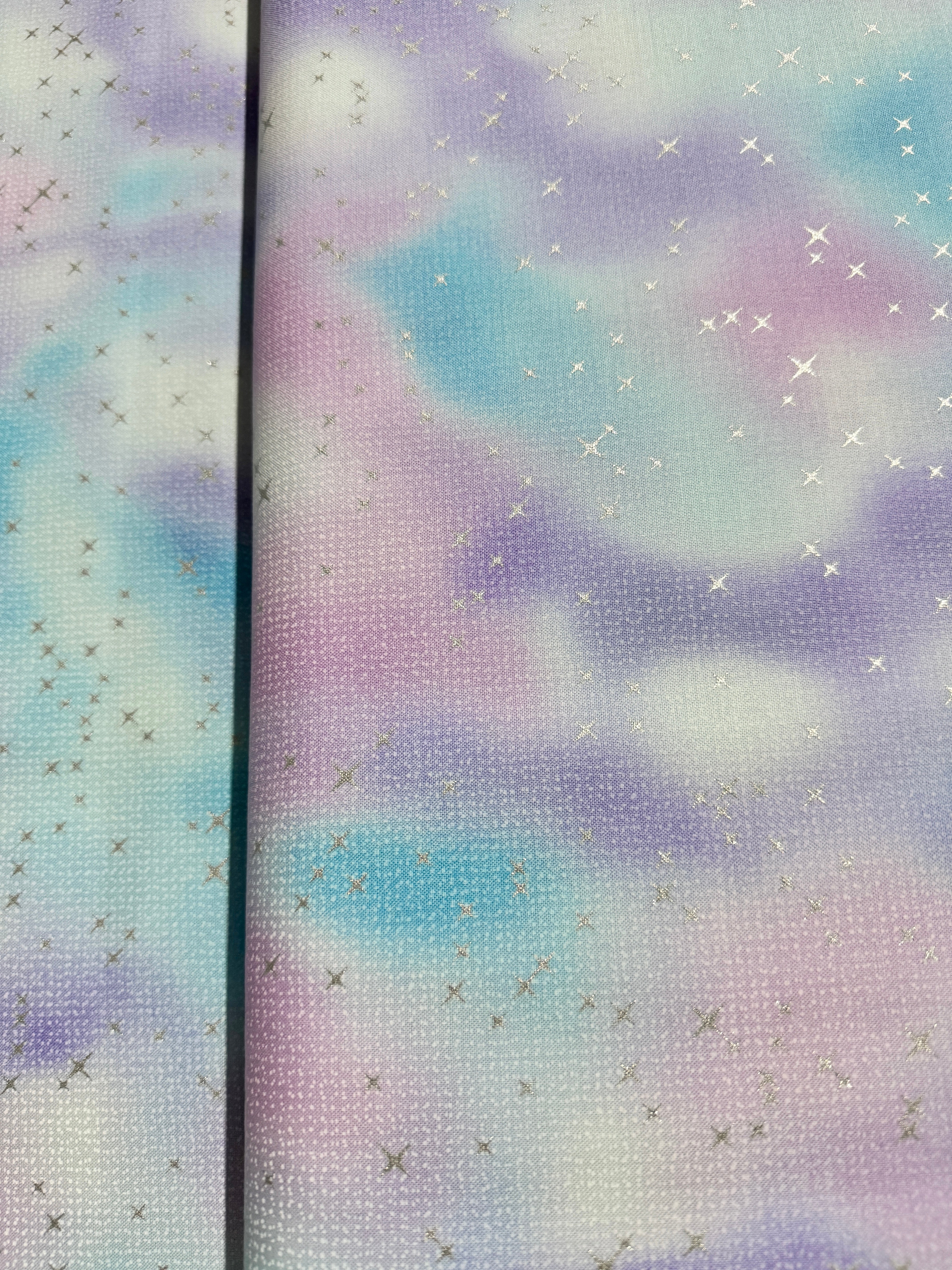 Mystic Moon - Stars Pastel Metallic Yardage