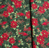 Holiday Wishes - Cardinal Poinsettia Hunter/Gold Metallic Yardage