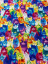 Meow-Za! - Painted Bright Cats Yardage