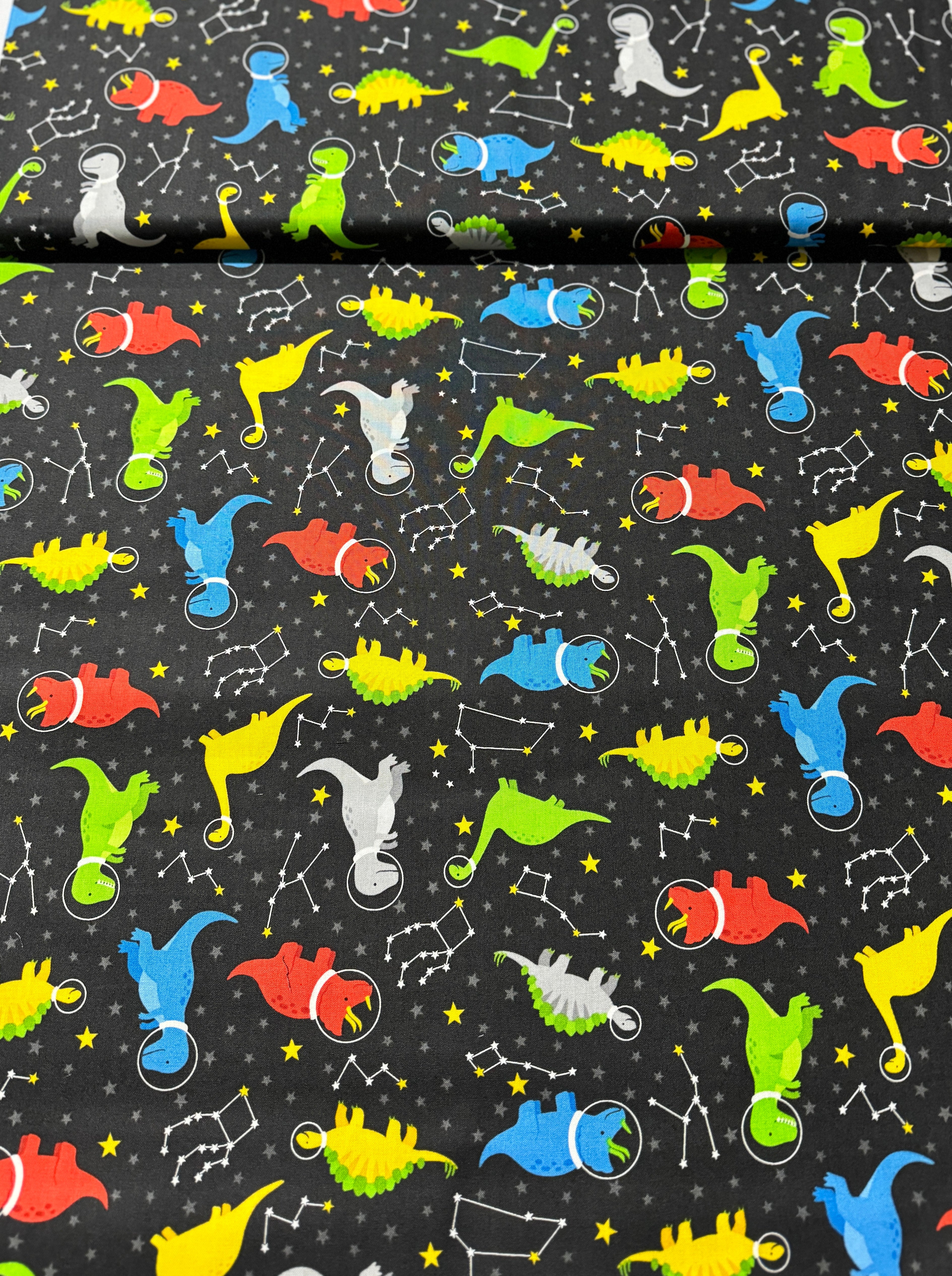 Dino-Soar - Dinosaur in Space Stratosphere Yardage