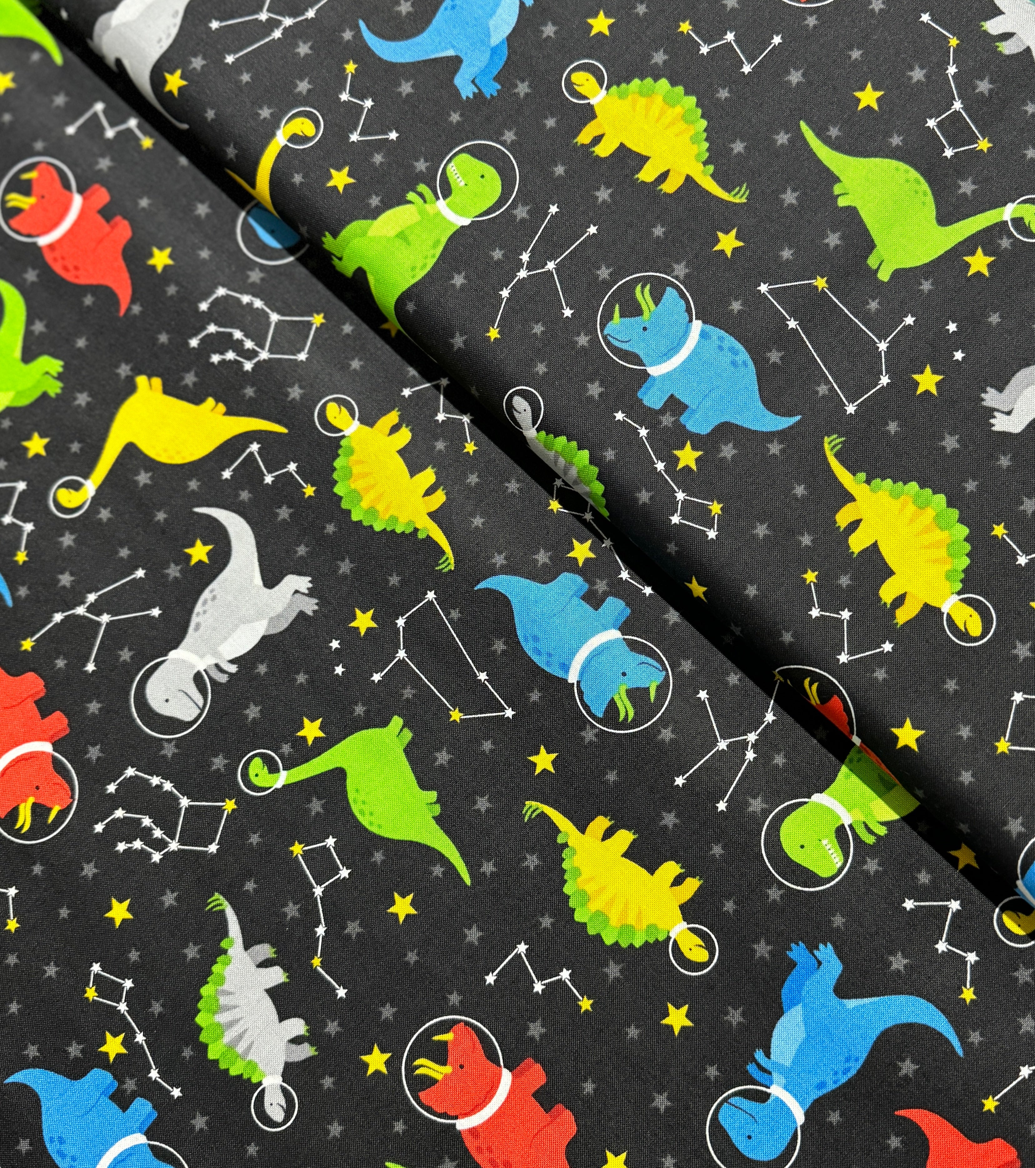 Dino-Soar - Dinosaur in Space Stratosphere Yardage