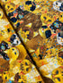 Cleo - Golden Bejeweled Cats Yardage