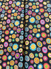 Folkscapes - Large Fantasy Dots Black/Multi Yardage