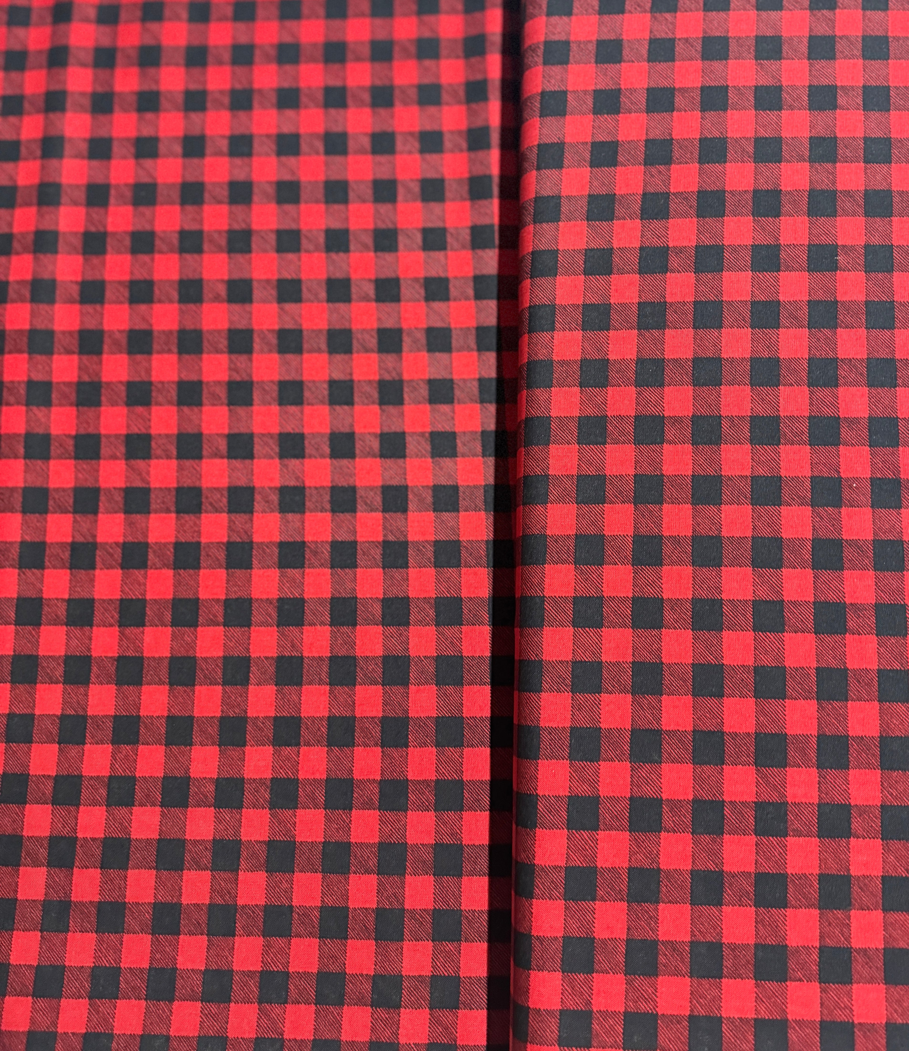 Homegrown Holidays - Buffalo Plaid Red Black Yardage