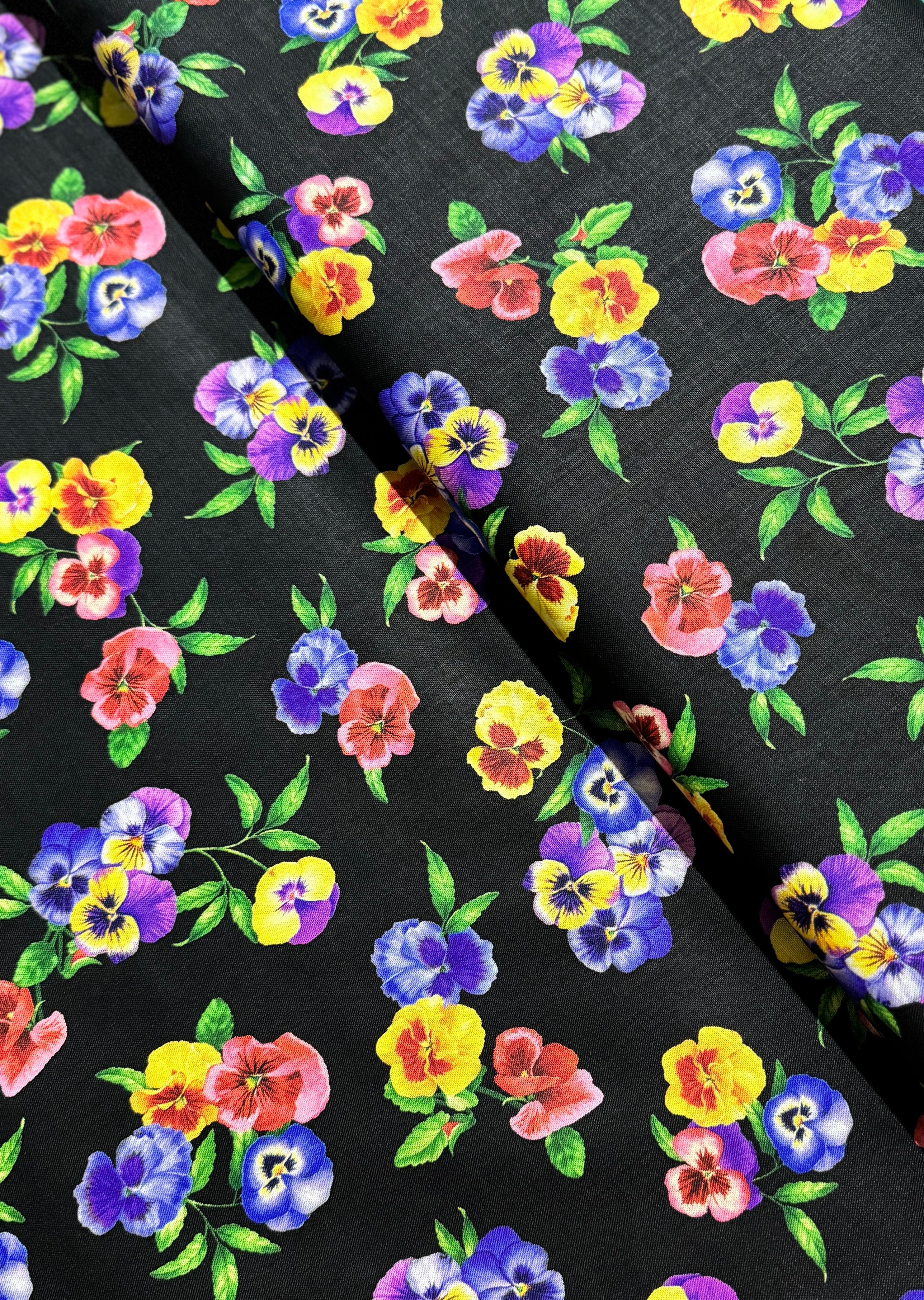 Wild Meadow - Pansy Bunches Yardage