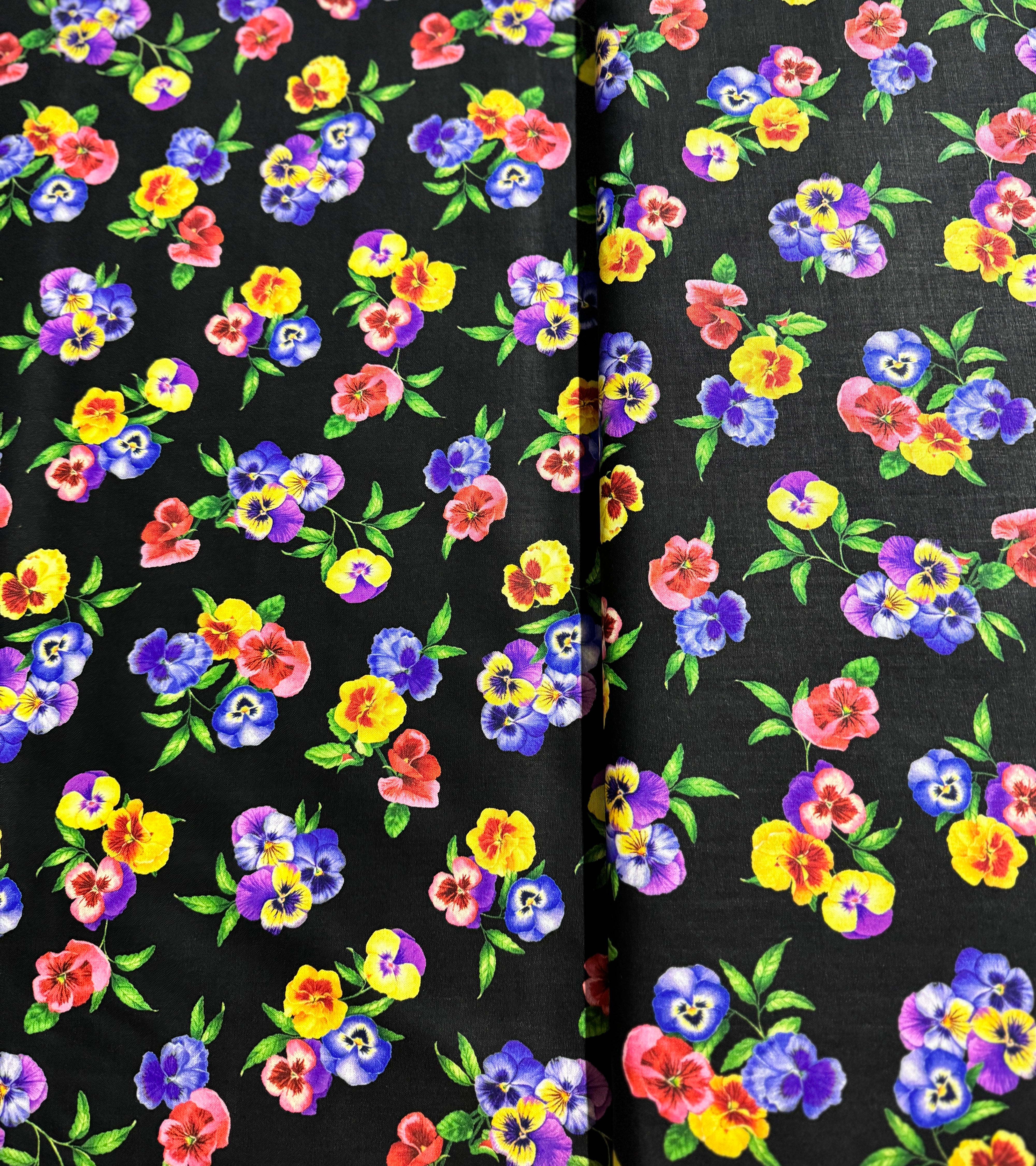 Wild Meadow - Pansy Bunches Yardage