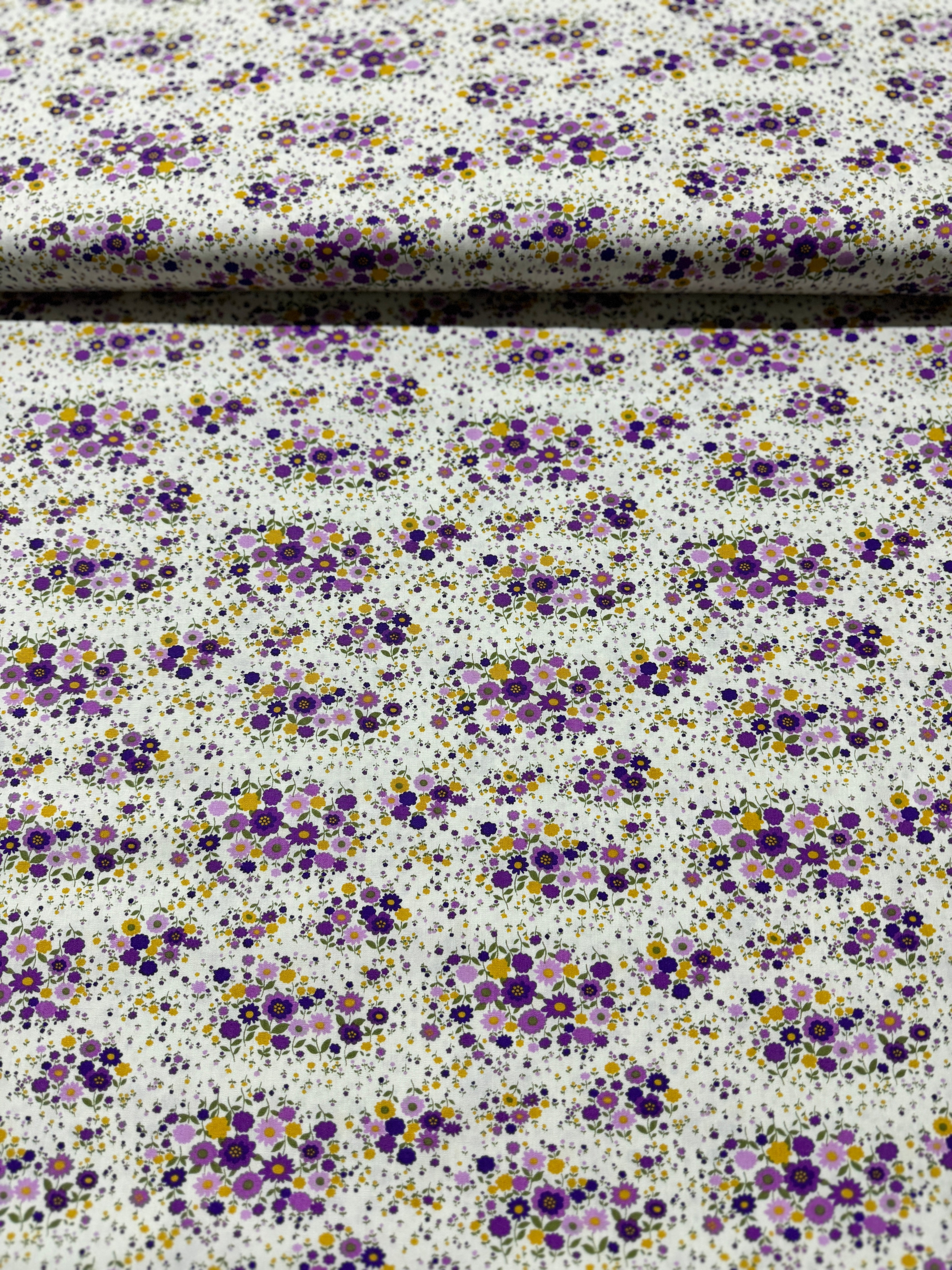 Sevenberry Petite Garden - Petite Florals Purple Yardage