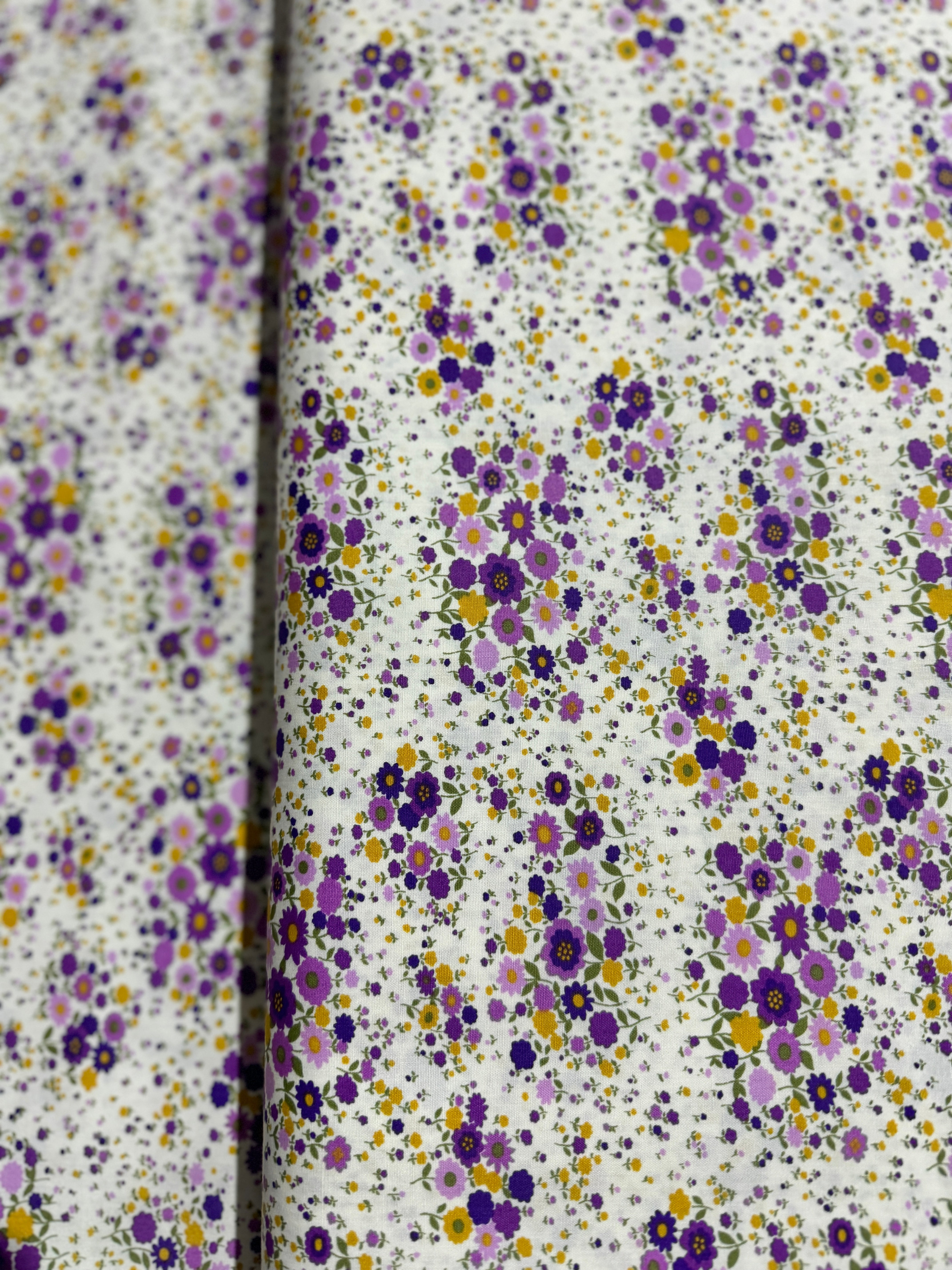 Sevenberry Petite Garden - Petite Florals Purple Yardage