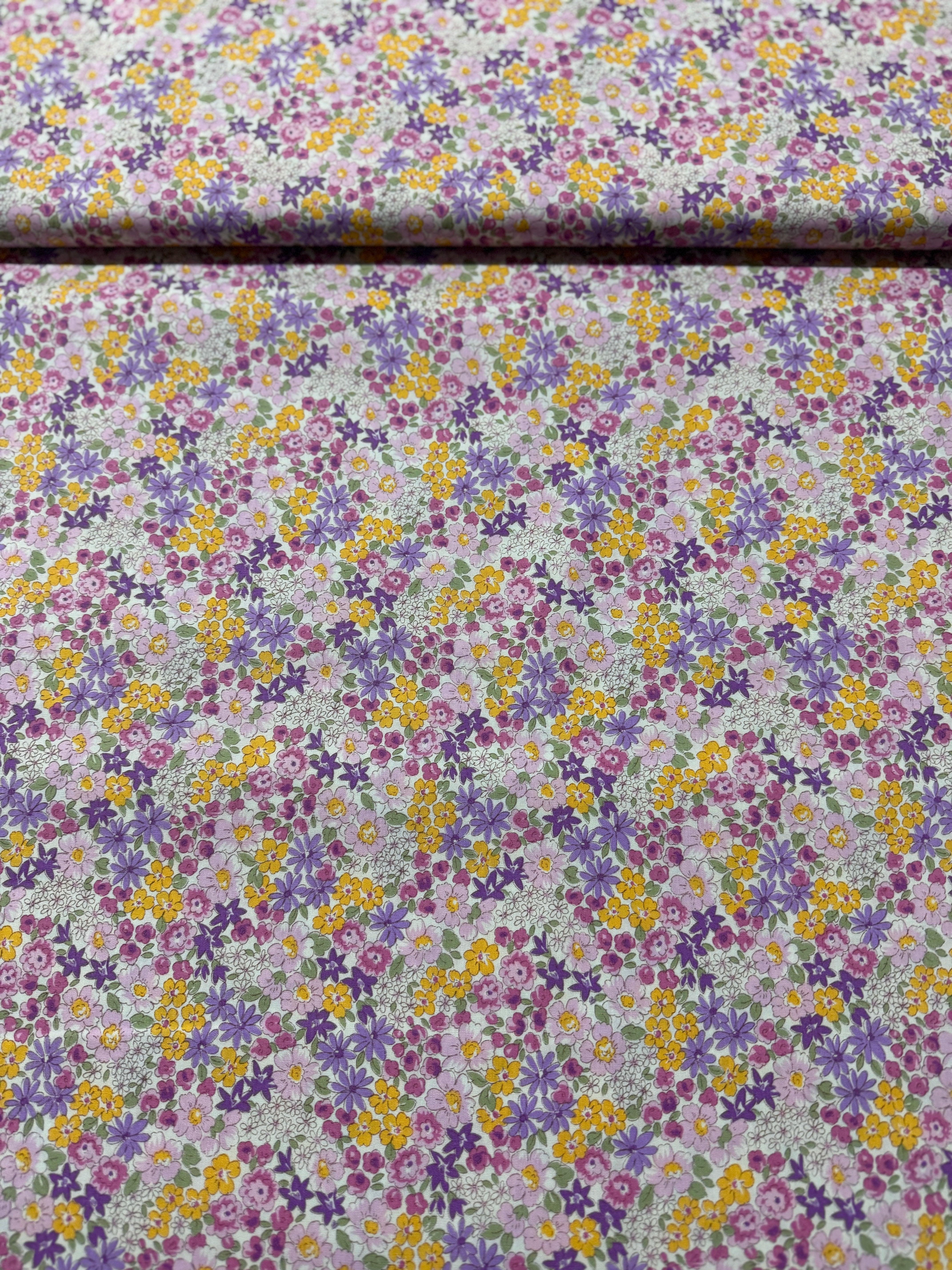 Sevenberry Petite Garden - Florals Purple Yardage