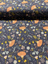 Canyon Springs - Canyon Poppy - Canyon Springs Unbleached Canvas  Yardage