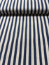 Sevenberry Canvas Natural Stripes Navy Yardage