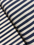 Sevenberry Canvas Natural Stripes Navy Yardage