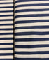 Sevenberry Canvas Natural Stripes Navy Yardage