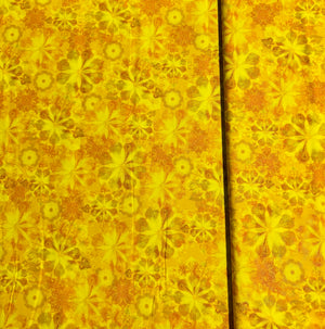 Venice - Florals Yellow Yardage