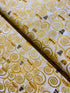 Gustav Klimt - Swirls Cream Gold Metallic Yardage