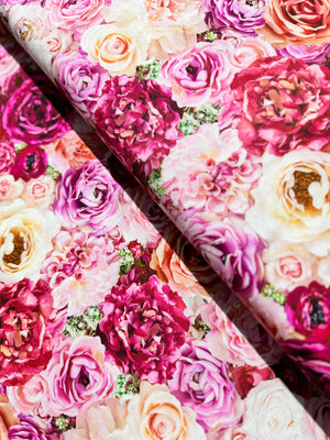 Bellerose - Large Packed Roses Yardage