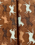 Wild & Free - Wild Horses - Delightful Golden Canvas Yardage