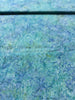 Fat Quarter - Sea Foam - Leaf Vine - Shades of Turquoise Batik