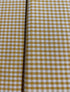 Crawford Gingham - Yarn Dyed 1/4 Inch Gingham Mustard Yardage