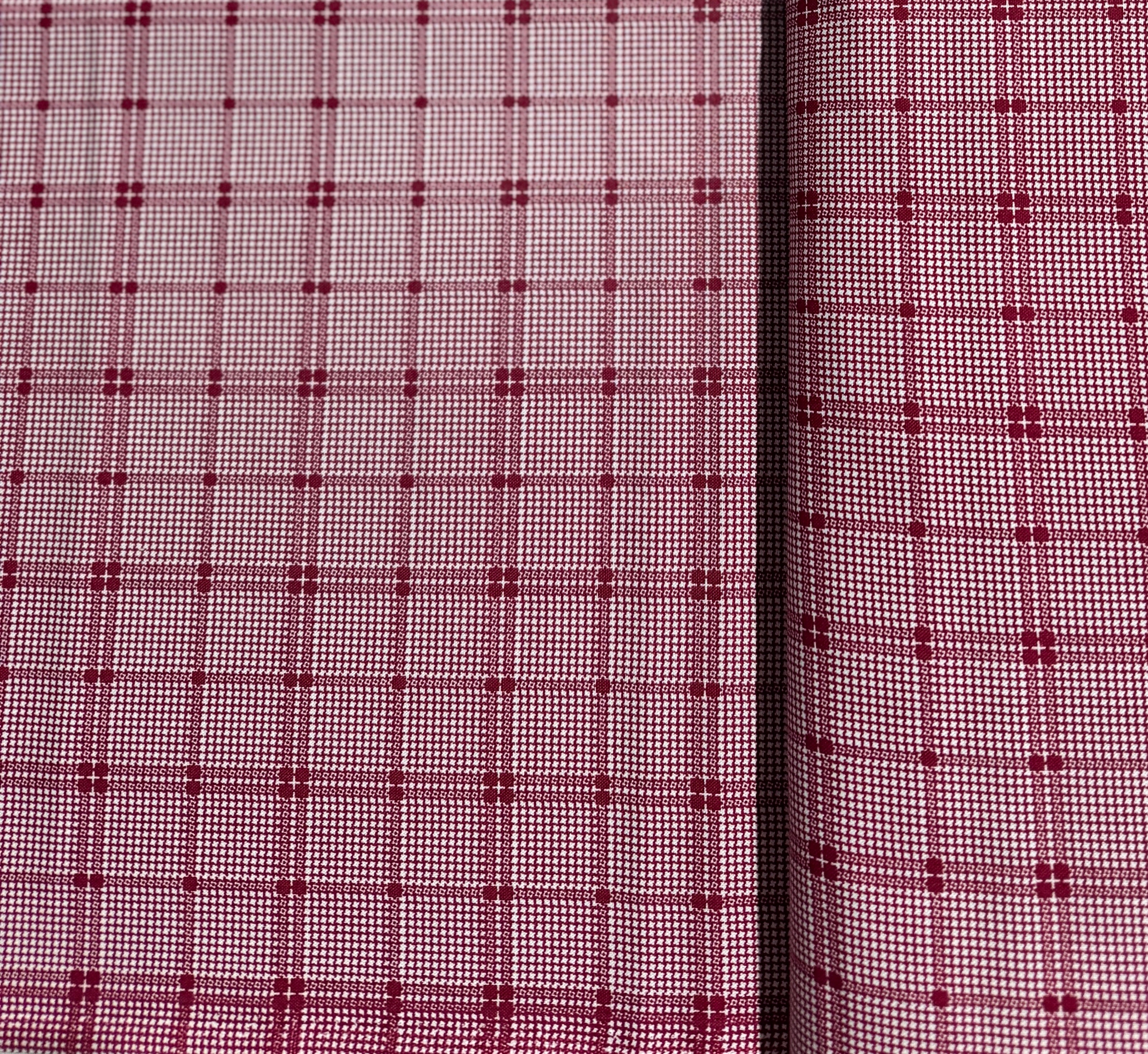 Rustic Romance - Plaid Red Yardage