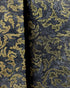 Holiday Wishes - Damask Black/Gold Metallic Yardage