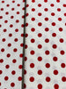 45" Dottie - White Christmas Red Yardage